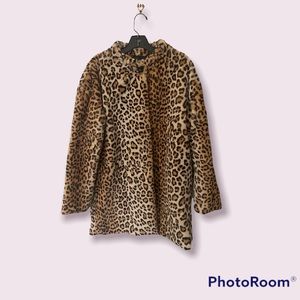 Sanctuary Faux Fur Cheetah Coat, M